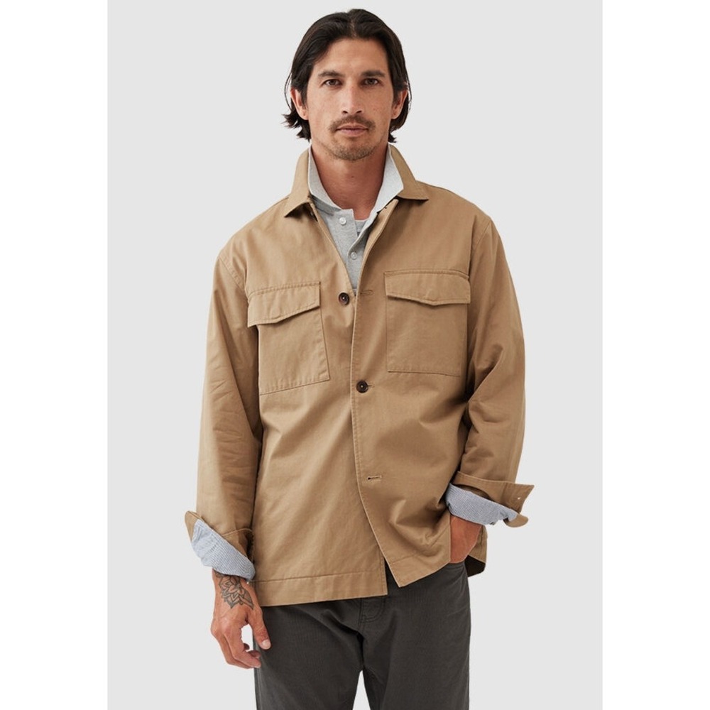 New $298 Men's Rodd & Gunn Whitstone Jacket Shacket S Small Cappuccino Tan NWT